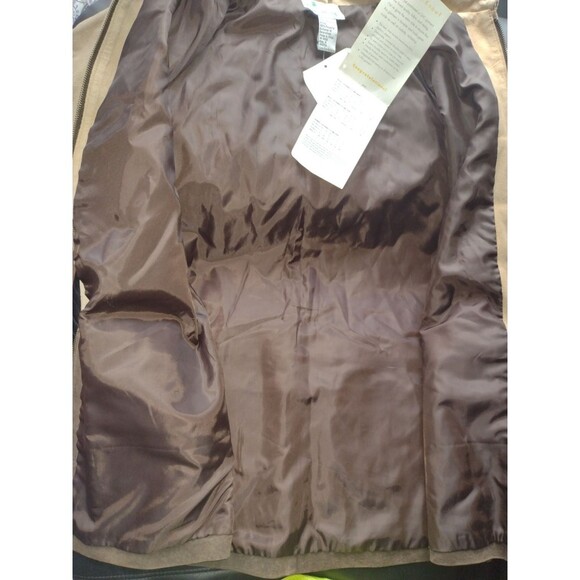 Vintage Quaker Factory Safari  Elephant Suede Leather Jacket New with tags! - Picture 5 of 7